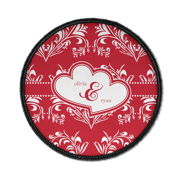Heart Damask Round Patch