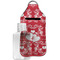 Heart Damask Hand Sanitizer & Keychain Holder - Large (Personalized)