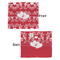 Heart Damask Security Blanket - Front & Back View