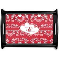 Heart Damask Wooden Trays (Personalized)
