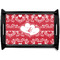 Heart Damask Wooden Tray (Personalized)