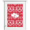 Heart Damask Single White Cabinet Decal