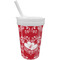 Heart Damask Sippy Cup with Straw (Personalized)