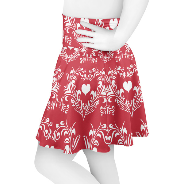 Heart Damask Skater Skirt - Side