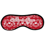 Heart Damask Sleeping Eye Masks - Large (Personalized)