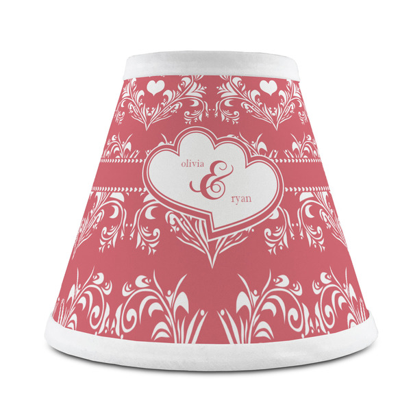 Custom Heart Damask Chandelier Lamp Shade (Personalized)