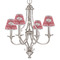 Heart Damask Small Chandelier Shade - LIFESTYLE (on chandelier)