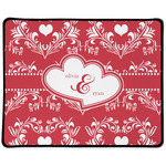 Heart Damask Large Gaming Mouse Pad - 12.5" x 10" (Personalized)