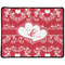 Heart Damask Large Gaming Mouse Pad - 12.5" x 10" (Personalized)