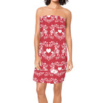 Heart Damask Spa / Bath Wrap (Personalized)