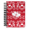 Heart Damask Spiral Journal Small - Front View