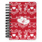 Heart Damask Spiral Notebook - 5x7 w/ Couple's Names
