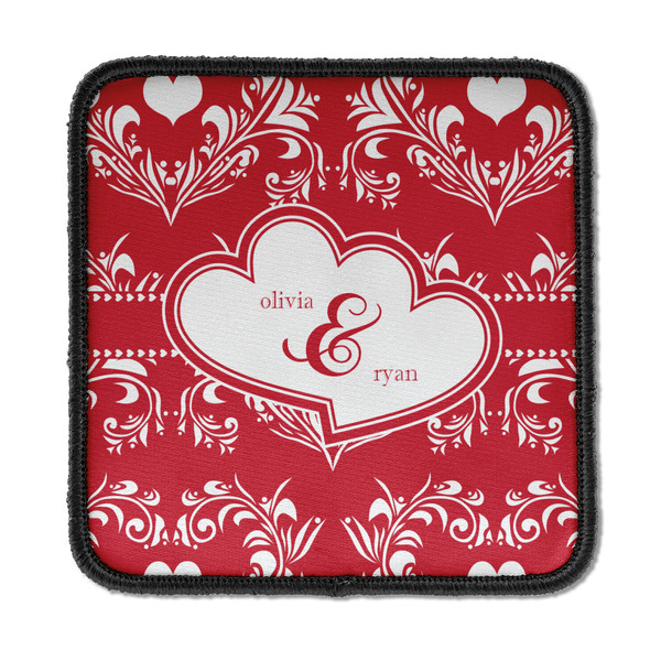 Heart Damask Square Patch