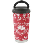 Heart Damask Stainless Steel Coffee Tumbler (Personalized)