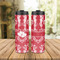 Heart Damask Stainless Steel Tumbler - Lifestyle