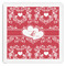 Heart Damask Paper Dinner Napkin - Front View