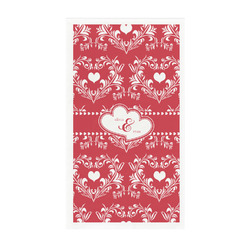 Heart Damask Guest Towels - Full Color - Standard (Personalized)