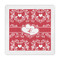 Heart Damask Standard Decorative Napkins (Personalized)