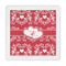 Heart Damask Decorative Paper Napkins (Personalized)