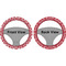 Heart Damask Steering Wheel Cover- Front and Back