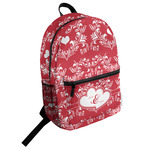 Heart Damask Student Backpack (Personalized)