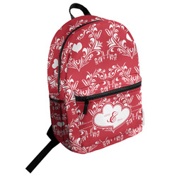 Heart Damask Student Backpack (Personalized)