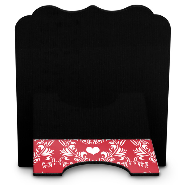 Heart Damask Stylized Tablet Stand - Back