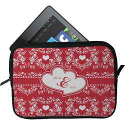 Heart Damask Tablet Case / Sleeve (Personalized)