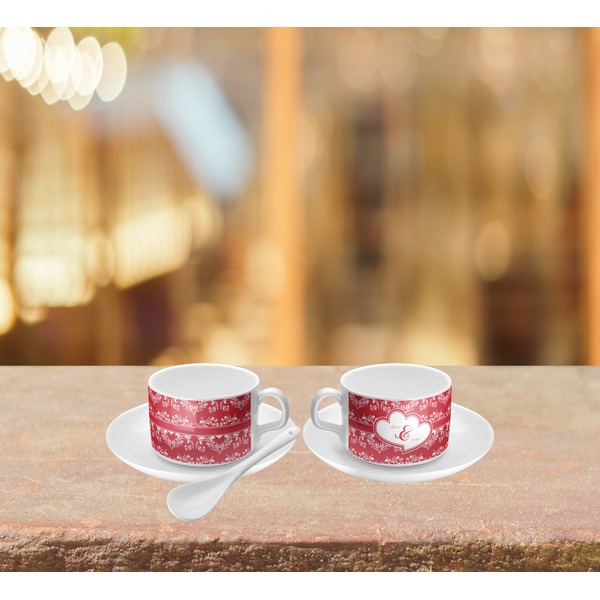 Heart Damask Tea Cup Lifestyle