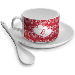 Heart Damask Tea Cups (Personalized)