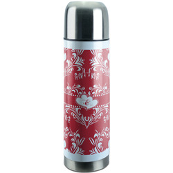 Heart Damask Stainless Steel Thermos (Personalized)