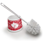 Heart Damask Toilet Brush (Personalized)