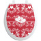 Heart Damask Toilet Seat Decal (Personalized)