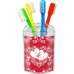 Heart Damask Toothbrush Holder (Personalized)