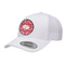 Heart Damask Trucker Hat - White