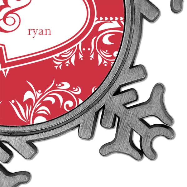 Heart Damask Vintage Snowflake - Detail