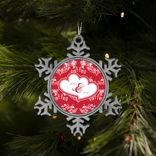 Heart Damask Vintage Snowflake - (LIFESTYLE)