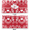 Heart Damask Vinyl Check Book Cover - Front and Back