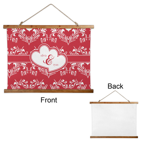 Heart Damask Wall Hanging Tapestry - Landscape - APPROVAL
