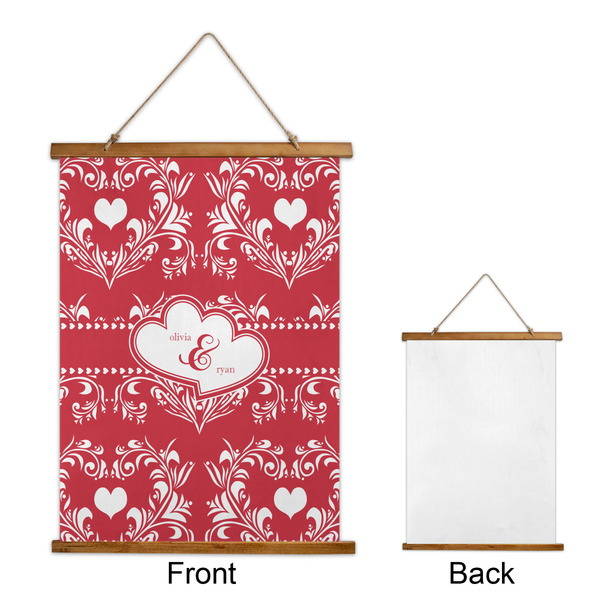 Heart Damask Wall Hanging Tapestry - Portrait - APPROVAL