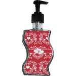 Heart Damask Wave Bottle Soap / Lotion Dispenser (Personalized)