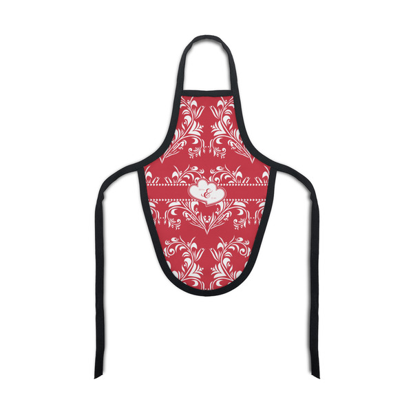 Custom Heart Damask Bottle Apron (Personalized)
