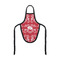 Heart Damask Bottle Apron (Personalized)