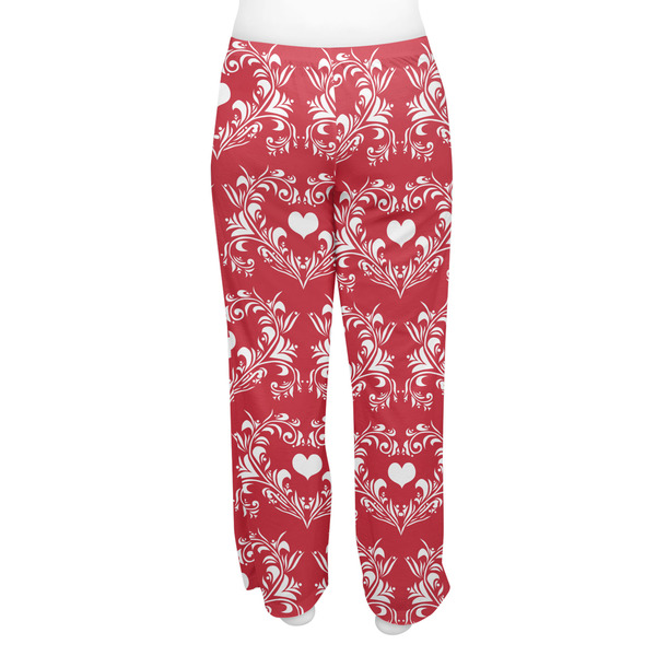 Heart Damask Women's Pj on model - Back