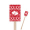 Heart Damask Rectangle Wooden Stir Sticks (Personalized)