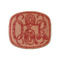 Heart Damask Wooden Sticker Medium Color - Main