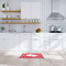 Heart Damask Woven Floor Mat - LIFESTYLE (kitchen)