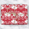 Heart Damask Wrapping Paper Roll - Matte - Wrapped Box