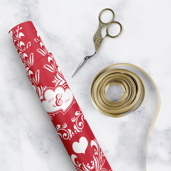 Heart Damask Wrapping Paper Rolls - Lifestyle 1
