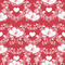 Heart Damask Wrapping Paper Square